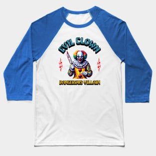 scary evil clown villain Baseball T-Shirt